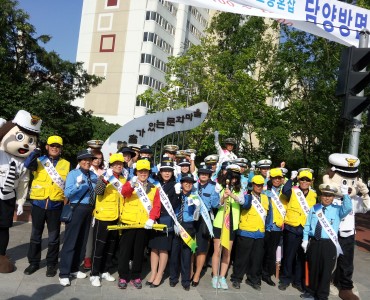 북부경찰서와 함께 한 교통 캠페인 이미지