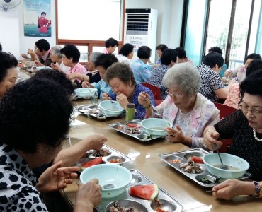 사랑의식당 초복 특식 제공 이미지