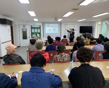 [상담상업] 북구보건소 연계 대사연주회(대사증후군,금연,금주) 교육 진행 이미지