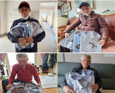 [노인맞춤돌봄서비스]초록우산 어린이재단 셔츠 후원 이미지