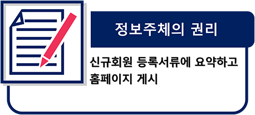 개인정보수집 - 본인확인을 위한 기본 정보(이름, 생년월일, 주소, 연락처)